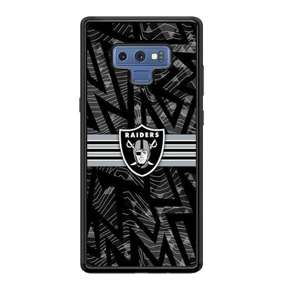 Las Vegas Raiders Raiders Black Shape Contour Samsung Galaxy Note 9 Case-Oxvistore