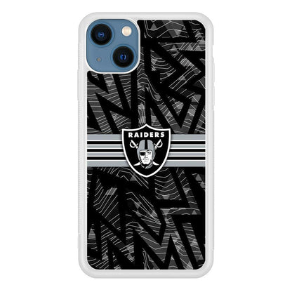 Las Vegas Raiders Raiders Black Shape Contour iPhone 13 Case-Oxvistore