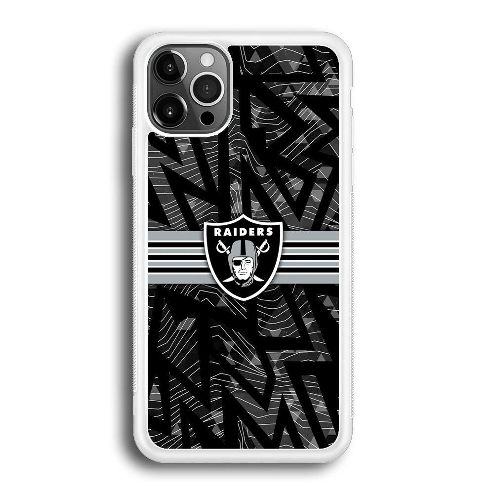 Las Vegas Raiders Raiders Black Shape Contour iPhone 12 Pro Max Case-Oxvistore