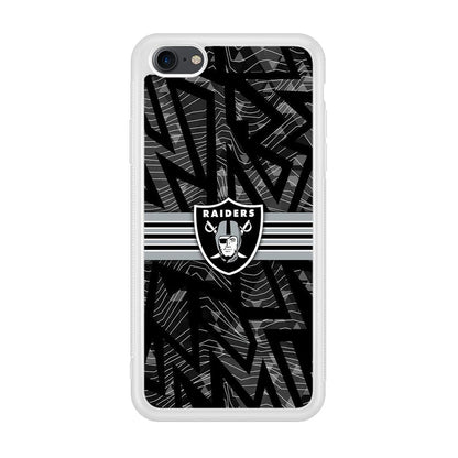 Las Vegas Raiders Raiders Black Shape Contour iPhone 8 Case-Oxvistore