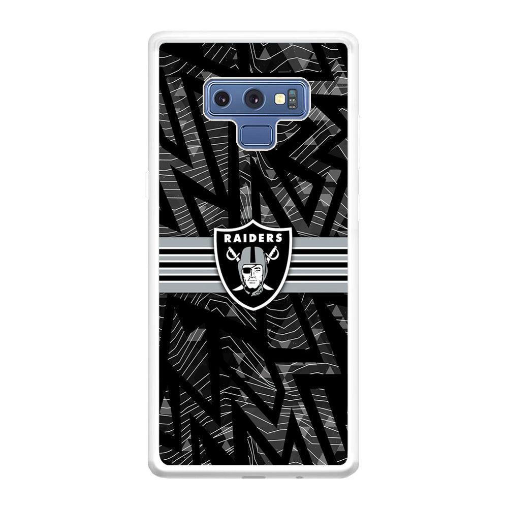 Las Vegas Raiders Raiders Black Shape Contour Samsung Galaxy Note 9 Case-Oxvistore