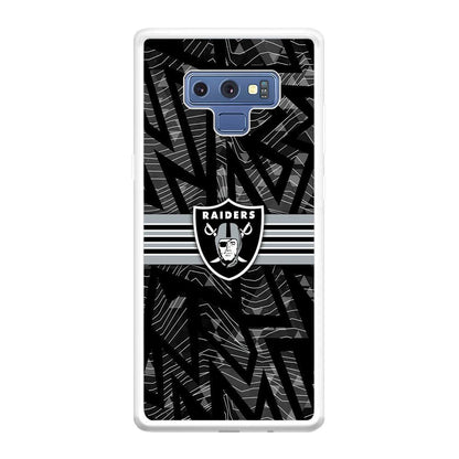 Las Vegas Raiders Raiders Black Shape Contour Samsung Galaxy Note 9 Case-Oxvistore