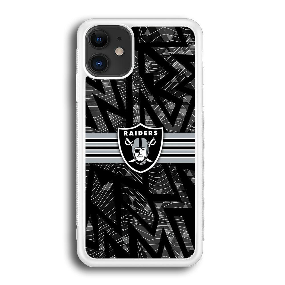 Las Vegas Raiders Raiders Black Shape Contour iPhone 12 Case-Oxvistore