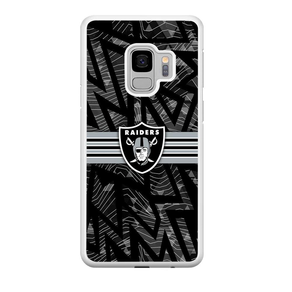 Las Vegas Raiders Raiders Black Shape Contour Samsung Galaxy S9 Case-Oxvistore