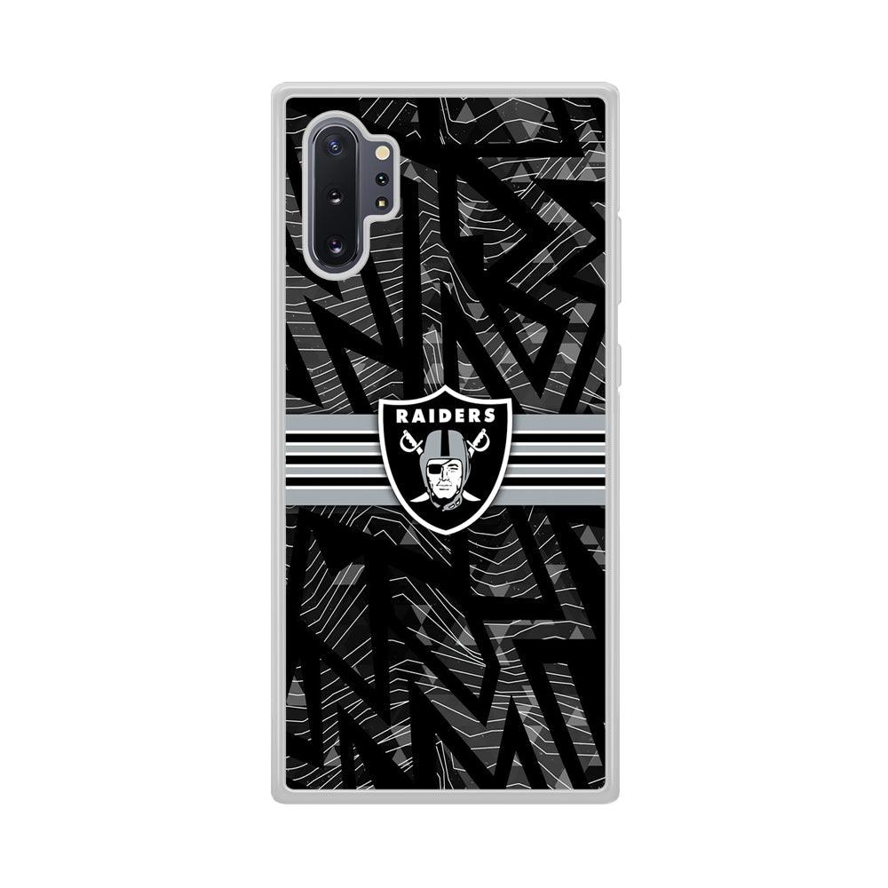 Las Vegas Raiders Raiders Black Shape Contour Samsung Galaxy Note 10 Plus Case-Oxvistore