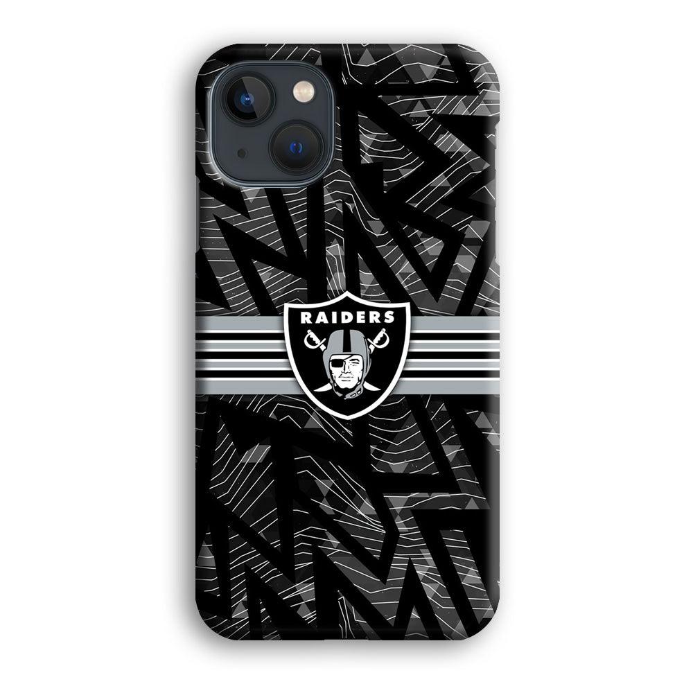 Las Vegas Raiders Raiders Black Shape Contour iPhone 15 Plus Case-Oxvistore