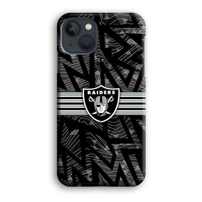 Las Vegas Raiders Raiders Black Shape Contour iPhone 15 Plus Case-Oxvistore