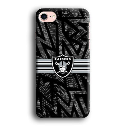 Las Vegas Raiders Raiders Black Shape Contour iPhone 8 Case-Oxvistore