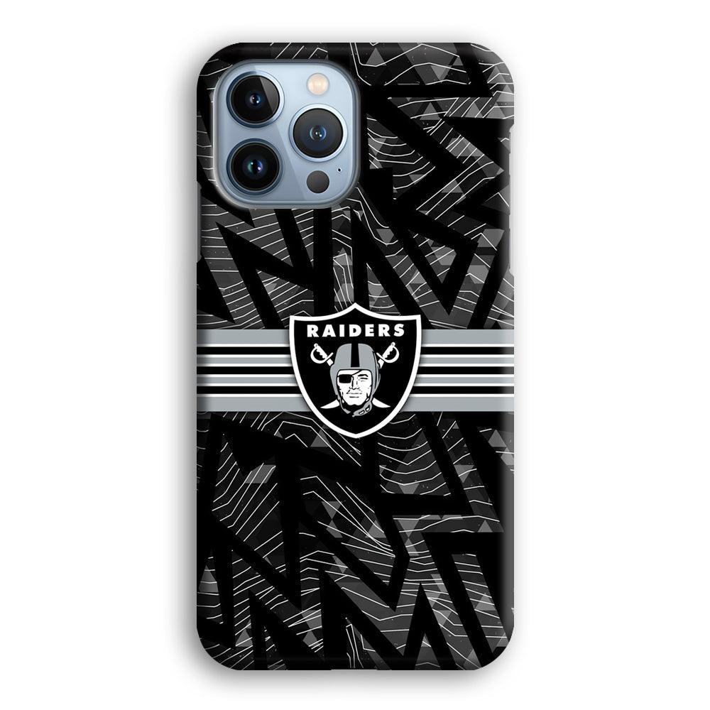 Las Vegas Raiders Raiders Black Shape Contour iPhone 14 Pro Case-Oxvistore