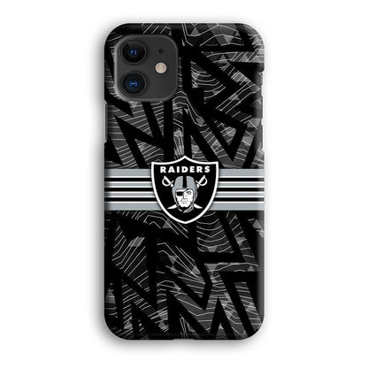 Las Vegas Raiders Raiders Black Shape Contour iPhone 12 Case-Oxvistore