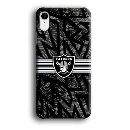 Las Vegas Raiders Raiders Black Shape Contour iPhone XR Case-Oxvistore