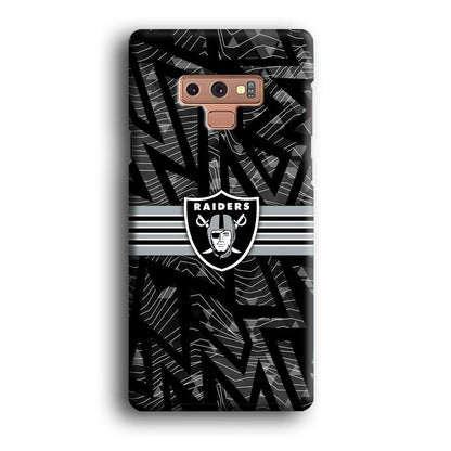 Las Vegas Raiders Raiders Black Shape Contour Samsung Galaxy Note 9 Case-Oxvistore