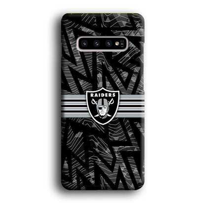 Las Vegas Raiders Raiders Black Shape Contour Samsung Galaxy S10 Plus Case-Oxvistore