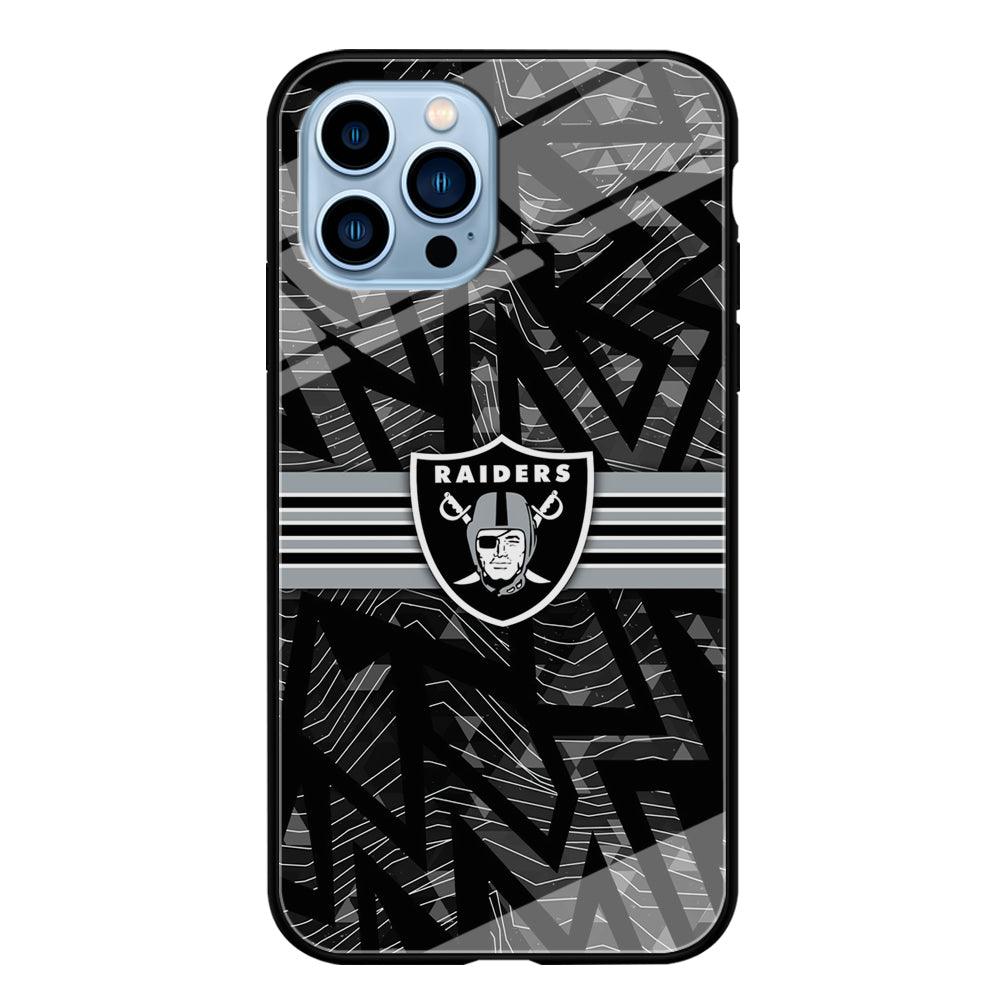 Las Vegas Raiders Raiders Black Shape Contour iPhone 14 Pro Case-Oxvistore