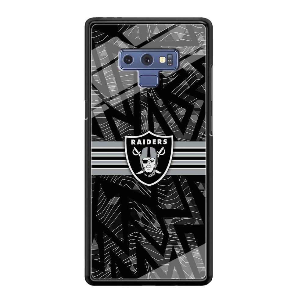 Las Vegas Raiders Raiders Black Shape Contour Samsung Galaxy Note 9 Case-Oxvistore