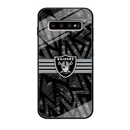 Las Vegas Raiders Raiders Black Shape Contour Samsung Galaxy S10 Plus Case-Oxvistore