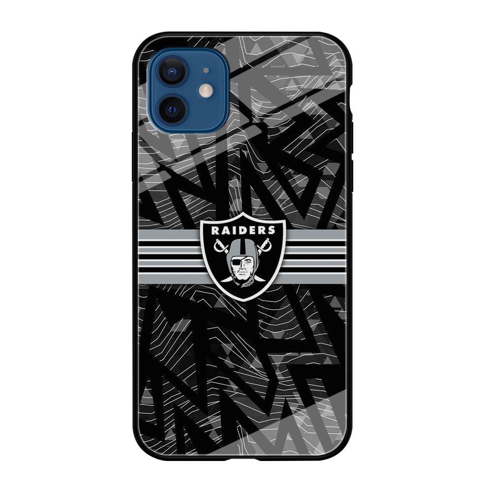 Las Vegas Raiders Raiders Black Shape Contour iPhone 12 Case-Oxvistore