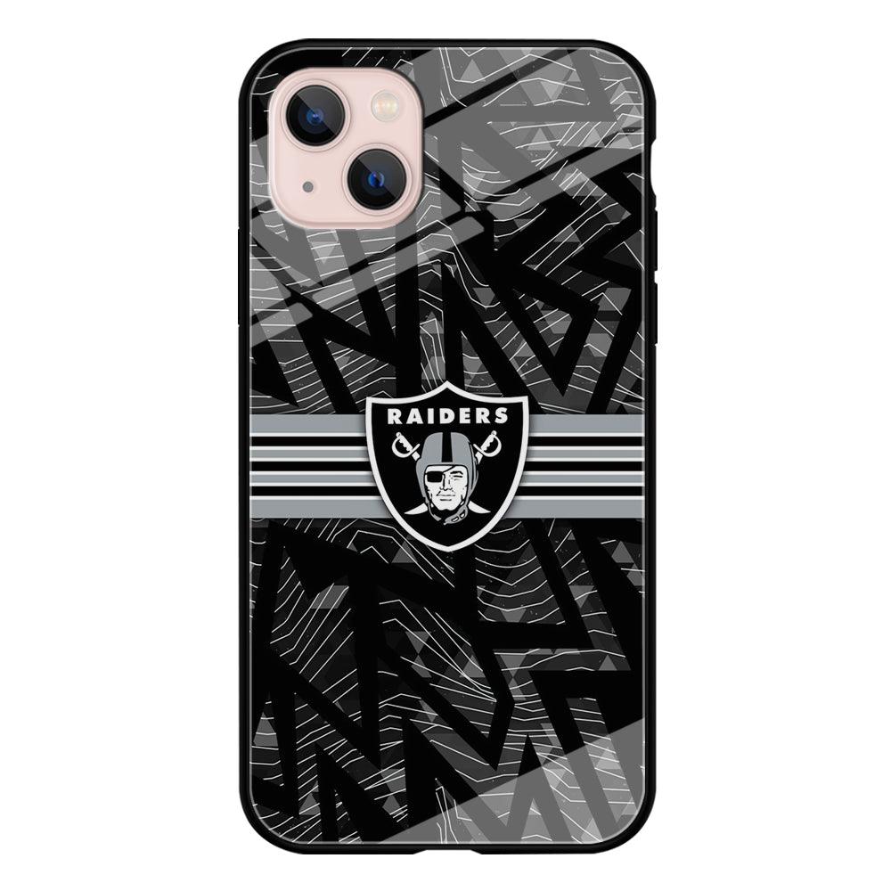 Las Vegas Raiders Raiders Black Shape Contour iPhone 13 Case-Oxvistore