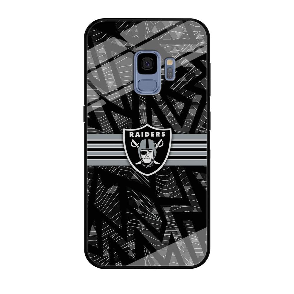 Las Vegas Raiders Raiders Black Shape Contour Samsung Galaxy S9 Case-Oxvistore