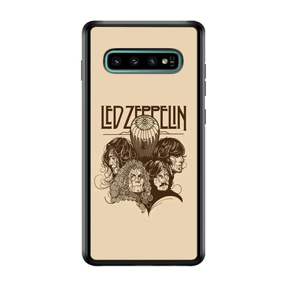 Led Zeppelin Face Art Poster Samsung Galaxy S10 Plus Case-Oxvistore