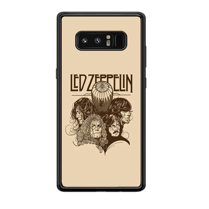 Led Zeppelin Face Art Poster Samsung Galaxy Note 8 Case-Oxvistore