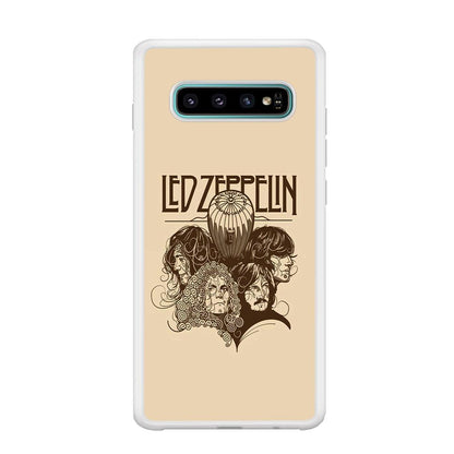 Led Zeppelin Face Art Poster Samsung Galaxy S10 Plus Case-Oxvistore