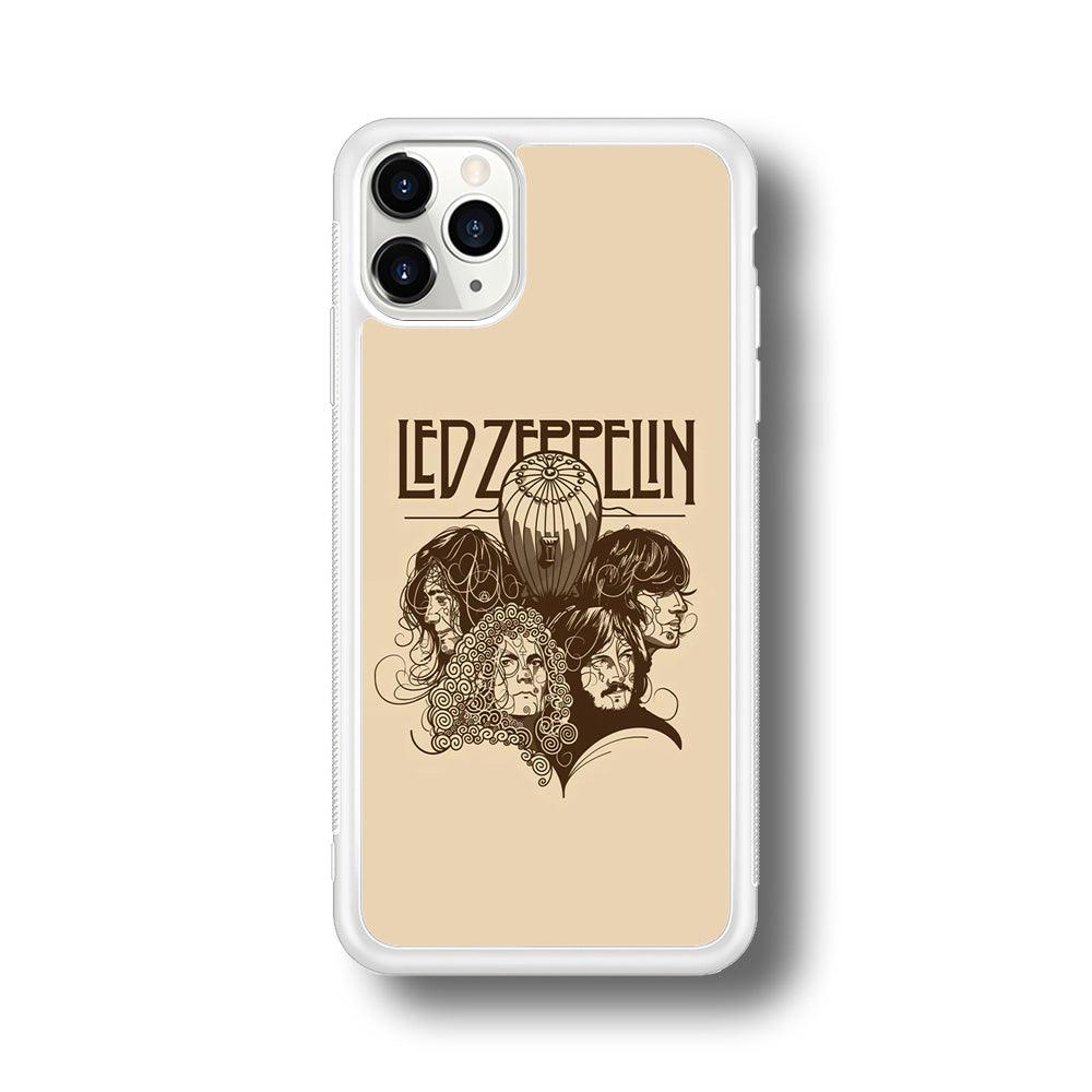 Led Zeppelin Face Art Poster iPhone 11 Pro Case-Oxvistore