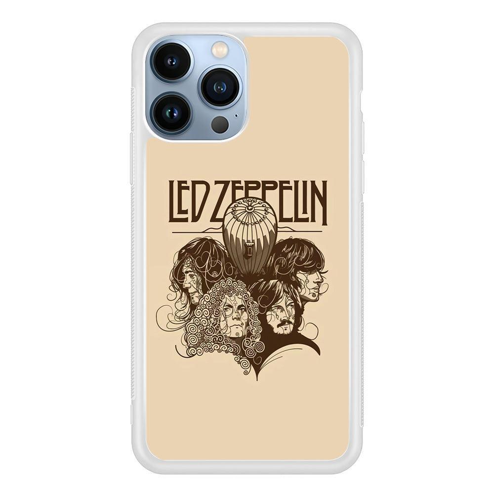 Led Zeppelin Face Art Poster iPhone 14 Pro Max Case-Oxvistore