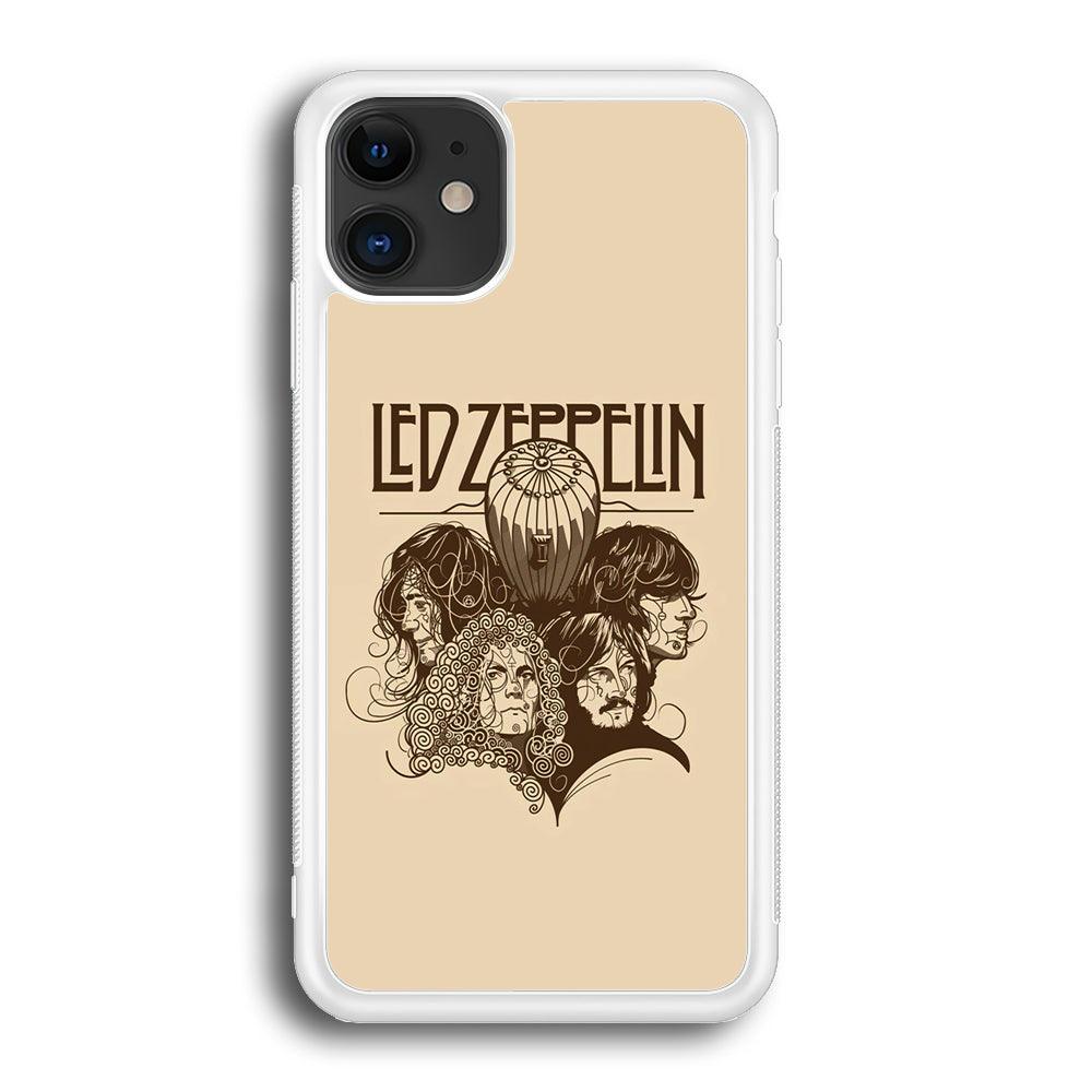 Led Zeppelin Face Art Poster iPhone 12 Case-Oxvistore