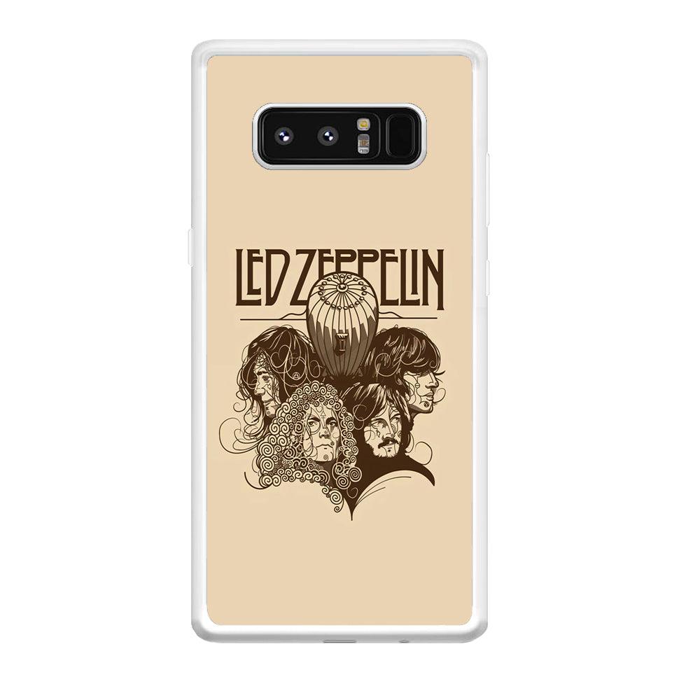 Led Zeppelin Face Art Poster Samsung Galaxy Note 8 Case-Oxvistore