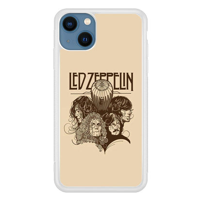 Led Zeppelin Face Art Poster iPhone 15 Plus Case-Oxvistore