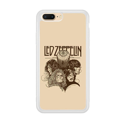 Led Zeppelin Face Art Poster iPhone 8 Plus Case-Oxvistore