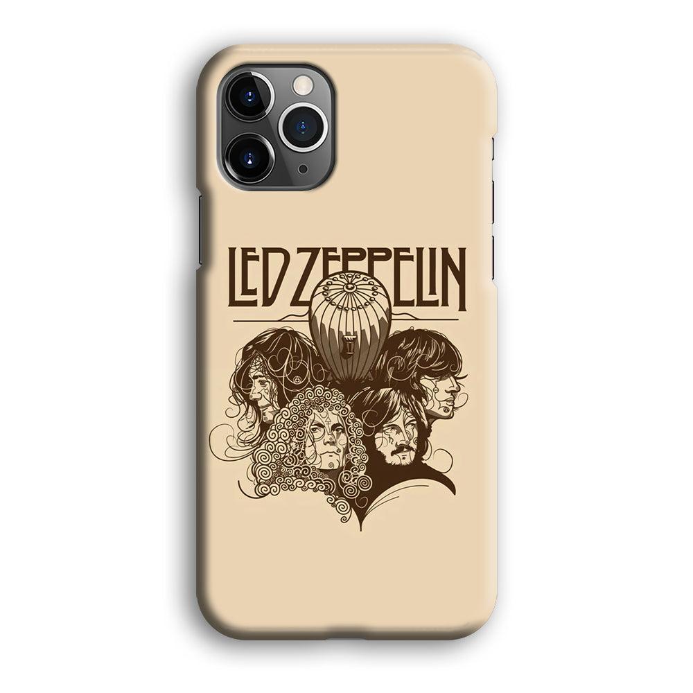 Led Zeppelin Face Art Poster iPhone 12 Pro Case-Oxvistore