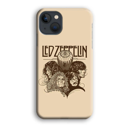 Led Zeppelin Face Art Poster iPhone 15 Plus Case-Oxvistore