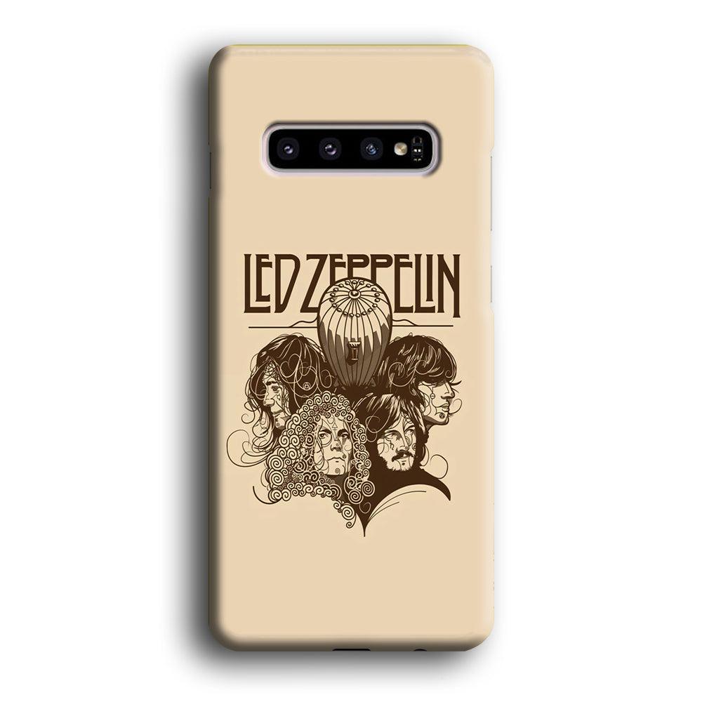 Led Zeppelin Face Art Poster Samsung Galaxy S10 Case-Oxvistore