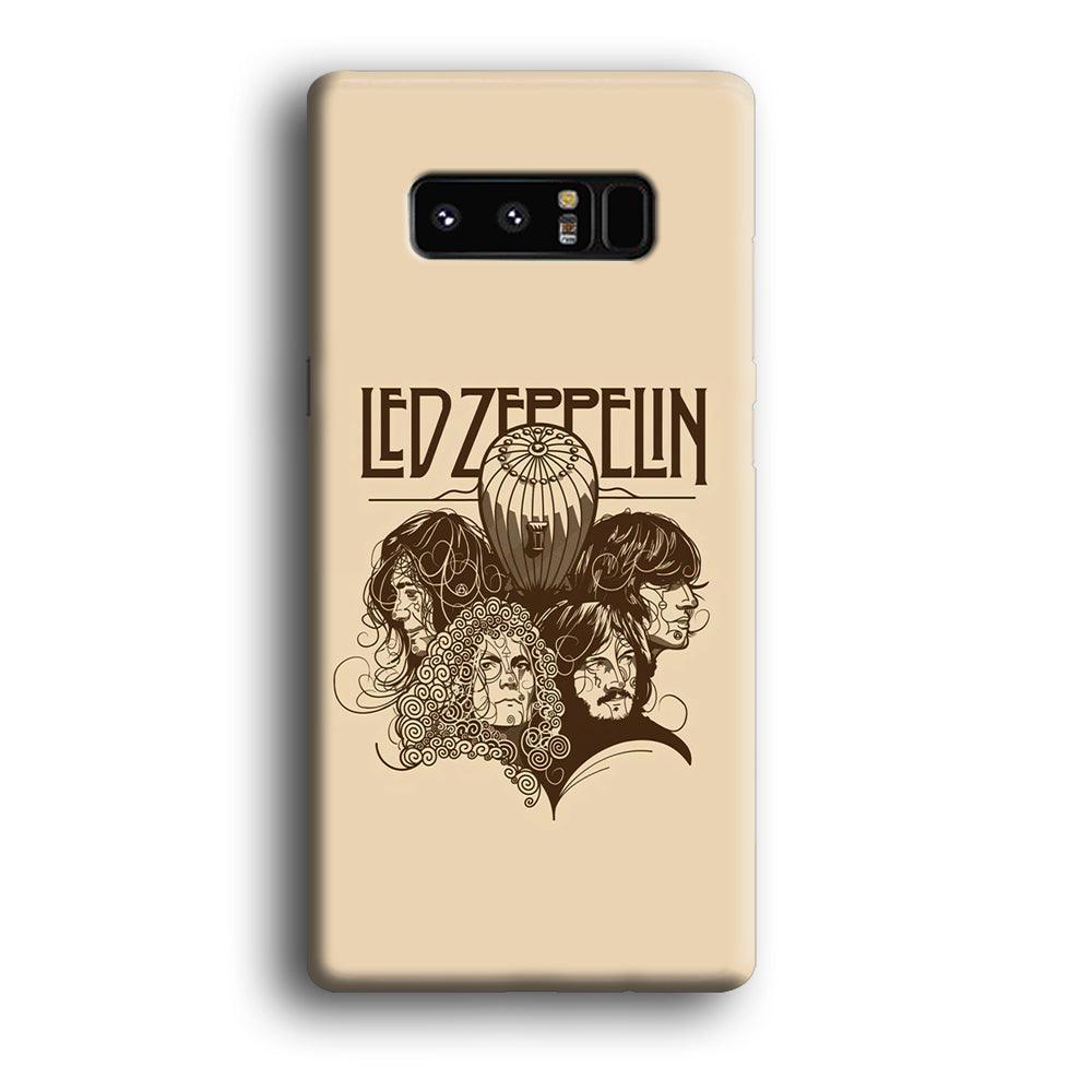 Led Zeppelin Face Art Poster Samsung Galaxy Note 8 Case-Oxvistore