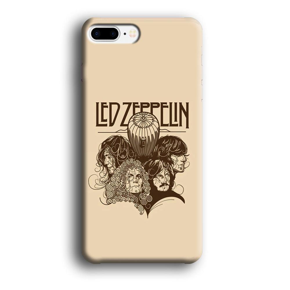 Led Zeppelin Face Art Poster iPhone 8 Plus Case-Oxvistore