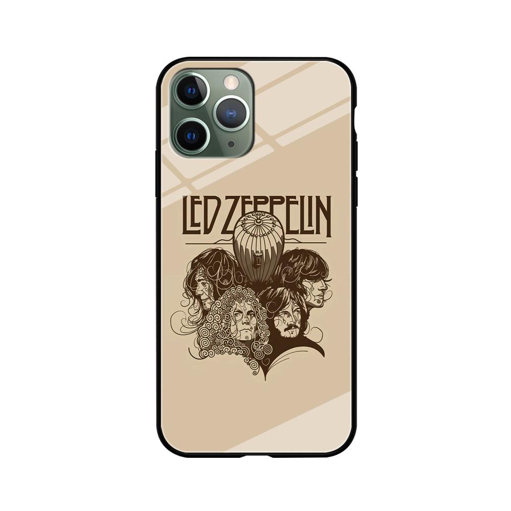 Led Zeppelin Face Art Poster iPhone 11 Pro Case-Oxvistore