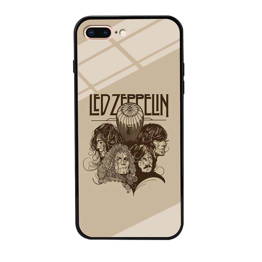 Led Zeppelin Face Art Poster iPhone 8 Plus Case-Oxvistore