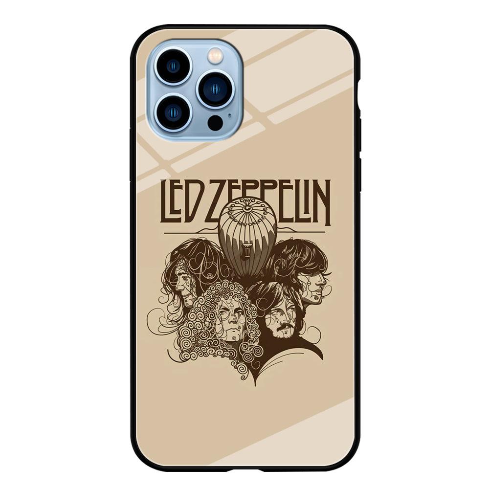 Led Zeppelin Face Art Poster iPhone 13 Pro Case-Oxvistore