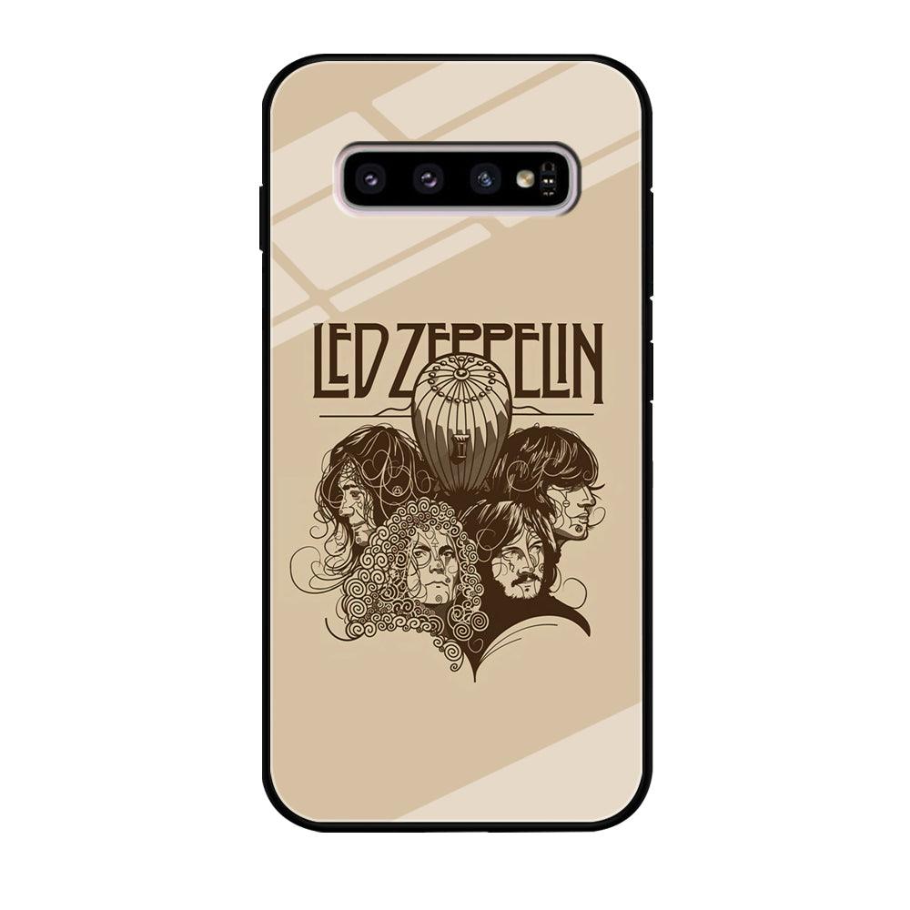 Led Zeppelin Face Art Poster Samsung Galaxy S10 Plus Case-Oxvistore