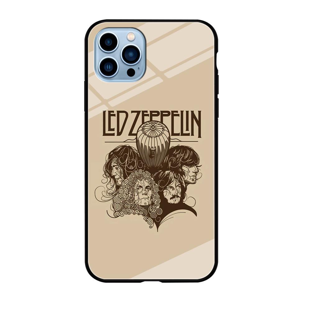 Led Zeppelin Face Art Poster iPhone 12 Pro Case-Oxvistore