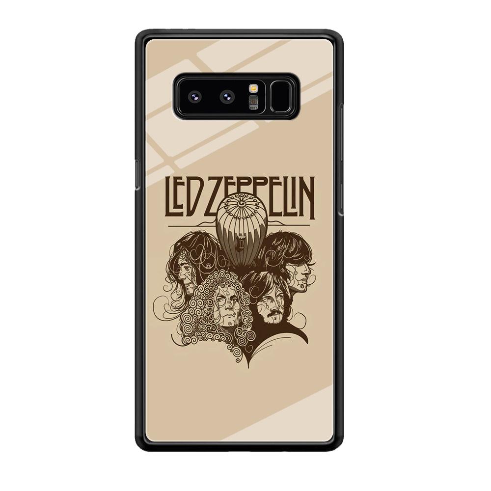 Led Zeppelin Face Art Poster Samsung Galaxy Note 8 Case-Oxvistore