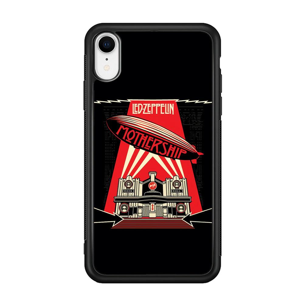 Led Zeppelin The Mothership iPhone XR Case-Rubber Black (2D Case)-Oxvistore