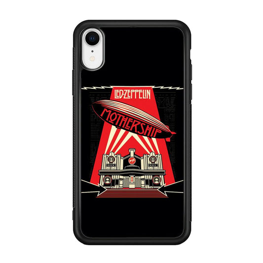 Led Zeppelin The Mothership iPhone XR Case-Rubber Black (2D Case)-Oxvistore