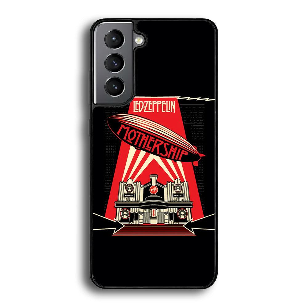 Led Zeppelin The Mothership Samsung Galaxy S24 Case-Rubber Black (2D Case)-Oxvistore