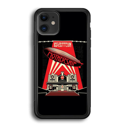 Led Zeppelin The Mothership iPhone 11 Case-Rubber Black (2D Case)-Oxvistore