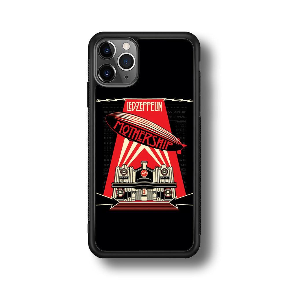 Led Zeppelin The Mothership iPhone 11 Pro Max Case-Rubber Black (2D Case)-Oxvistore