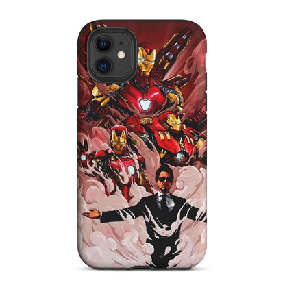 Legend Tony Stark Iron Man 2 in 1 Tough Phone Case