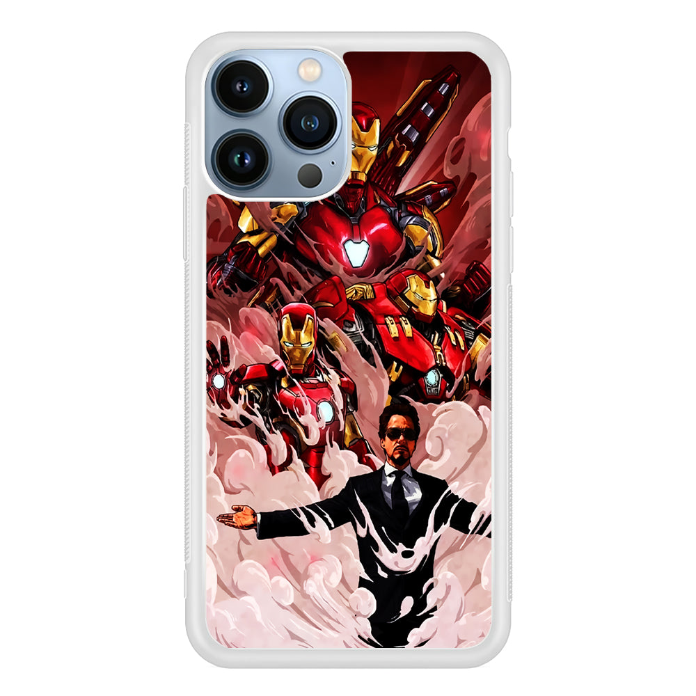 Legend Tony Stark Iron Man 2D Rubber Phone Case